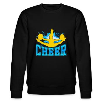 CHEER - Stanley/Stella Unisex Bio-Sweatshirt CHANGER  - Schwarz - Vorne - Nik (191cm) & Marisol (170cm)