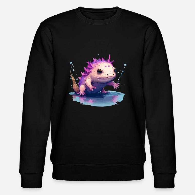 Axolotl - Stanley/Stella Unisex Bio-Sweatshirt CHANGER  - Schwarz