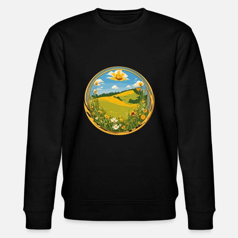 Blooming springtime - Stanley/Stella CHANGER Unisex Organic Sweatshirt - black
