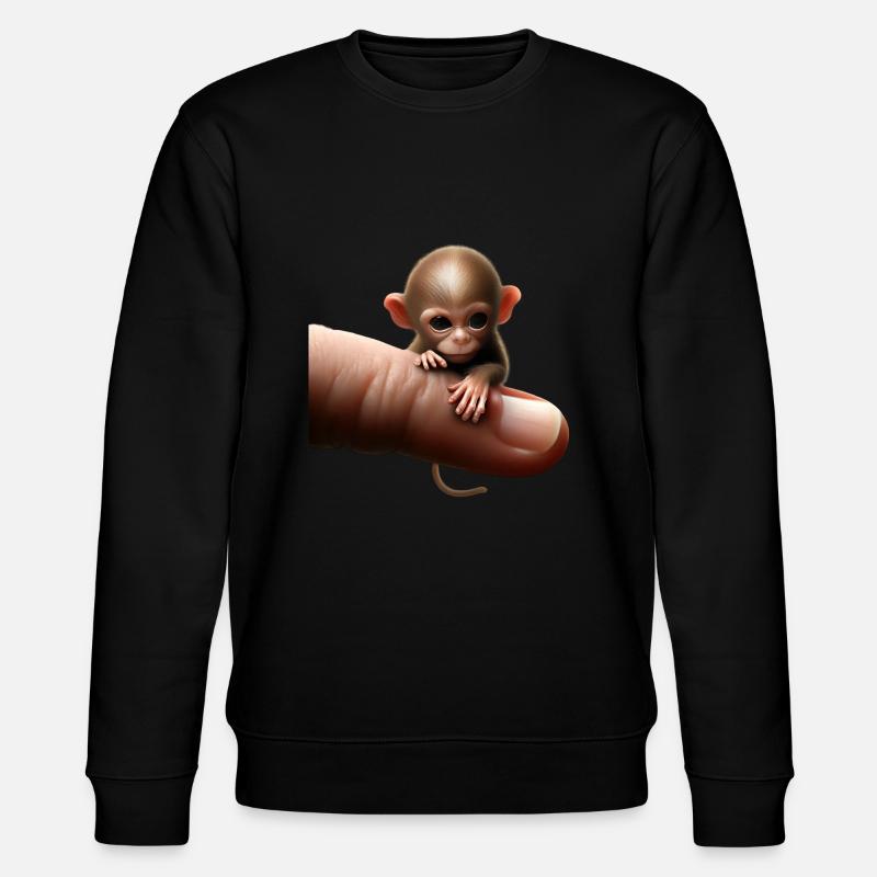 Doigt singe sur le doigt - Sweat bio CHANGER Stanley/Stella Unisexe - noir