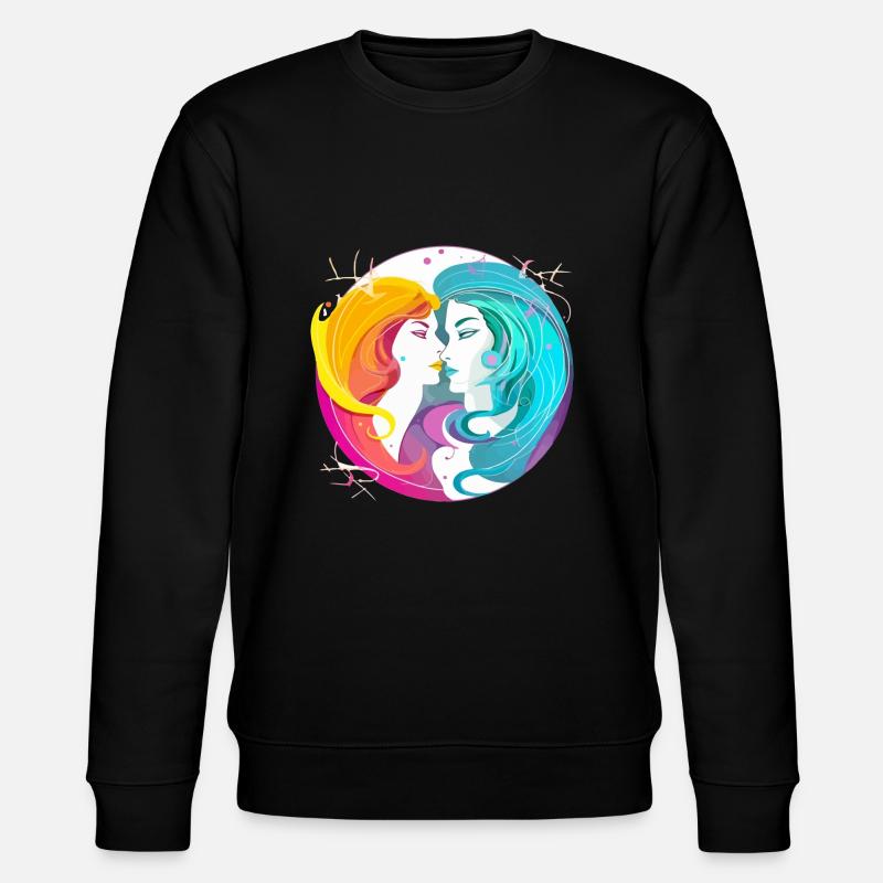 The Gémini binoculars - Stanley/Stella CHANGER Unisex Organic Sweatshirt - black