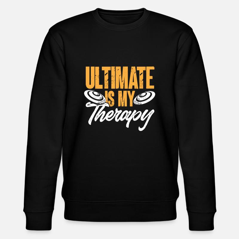 Ultimate Frisbee Wurfscheibe - Stanley/Stella Unisex Bio-Sweatshirt CHANGER - Schwarz