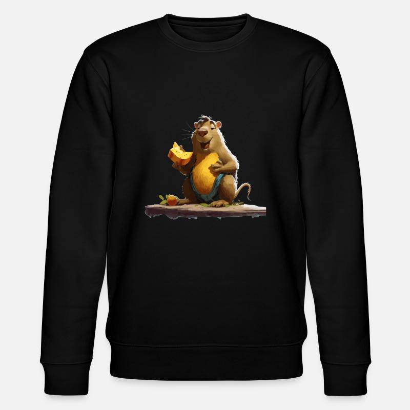 Nagertier - Stanley/Stella Unisex Bio-Sweatshirt CHANGER  - Schwarz