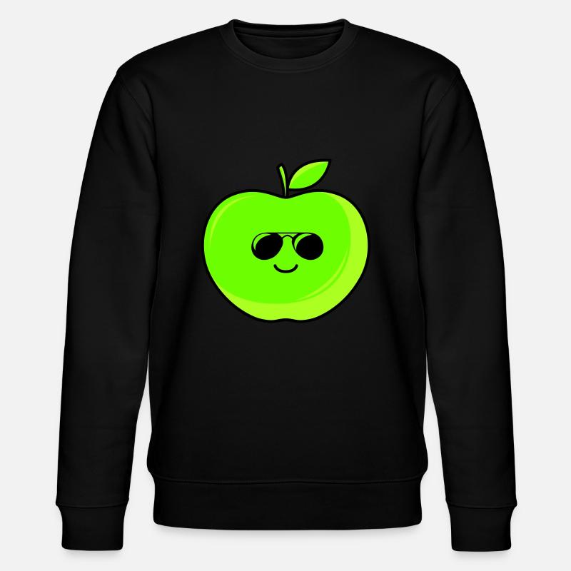 cooler apfel - Stanley/Stella Unisex Bio-Sweatshirt CHANGER  - Schwarz