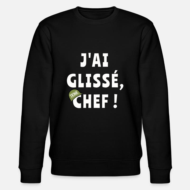 J’ai glissé chef - Sweat bio CHANGER Stanley/Stella Unisexe - noir