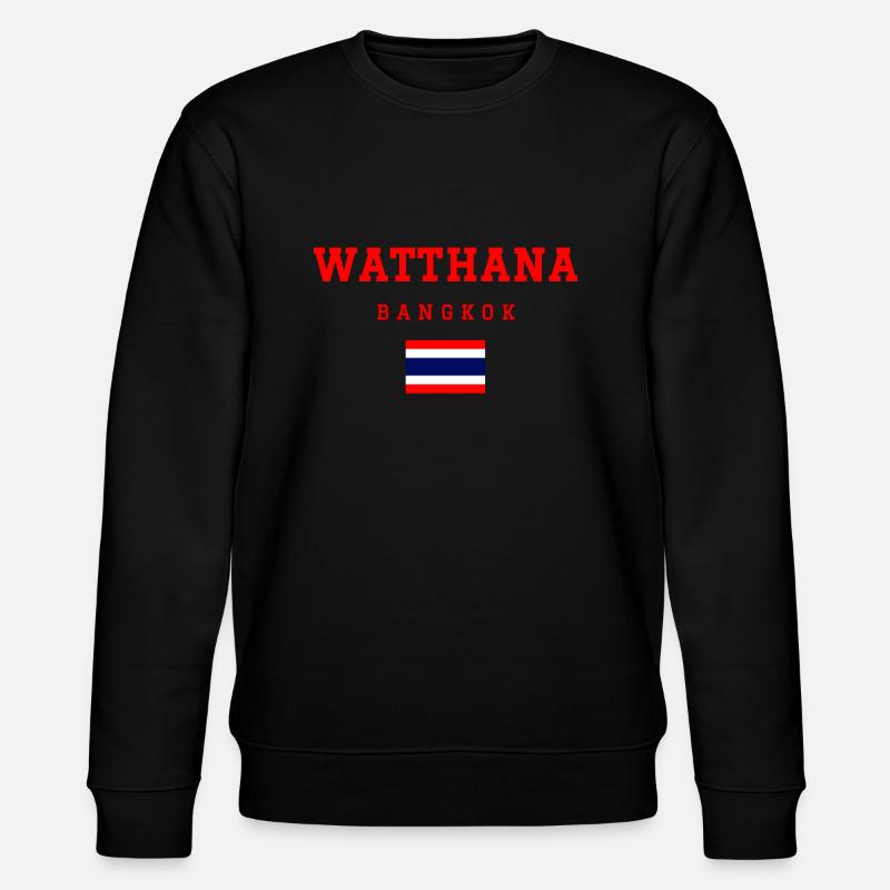 Watthana Thailand - Stanley/Stella Unisex Bio-Sweatshirt CHANGER  - Schwarz