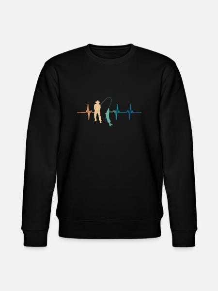 Fisherman's Heartbeat - Stanley/Stella CHANGER Unisex Organic Sweatshirt - black