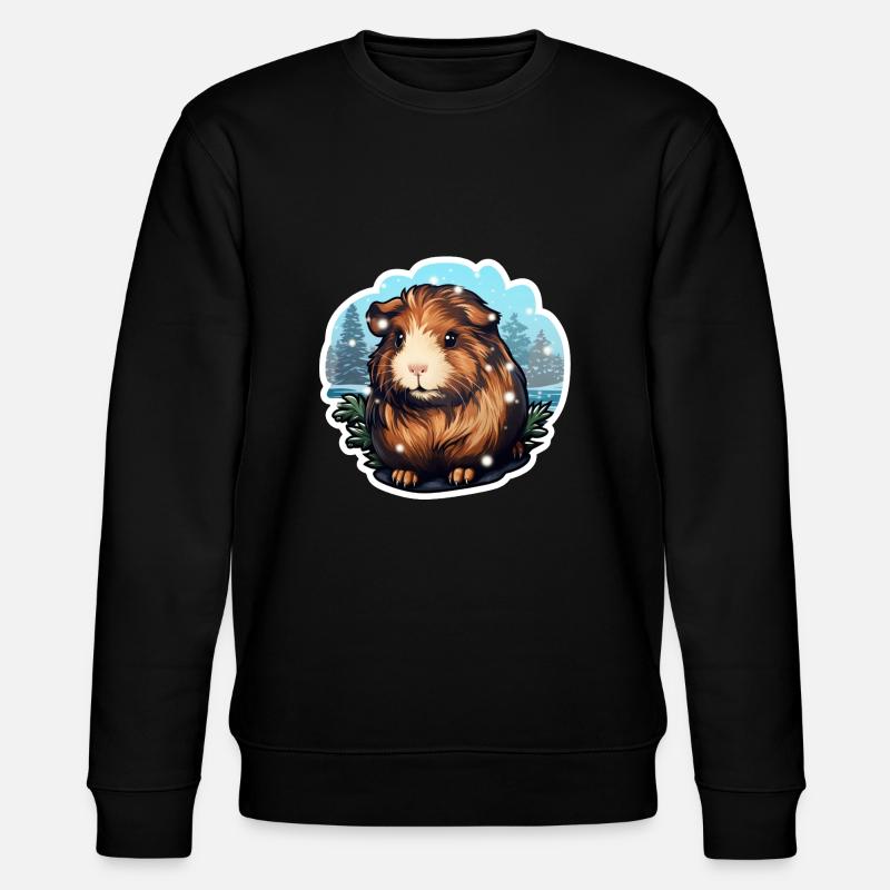 Cochon d’Inde d’hiver - Sweat bio CHANGER Stanley/Stella Unisexe - noir