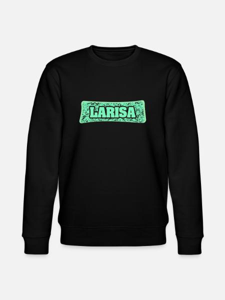 Birth name Larisa - Stanley/Stella CHANGER Unisex Organic Sweatshirt - black