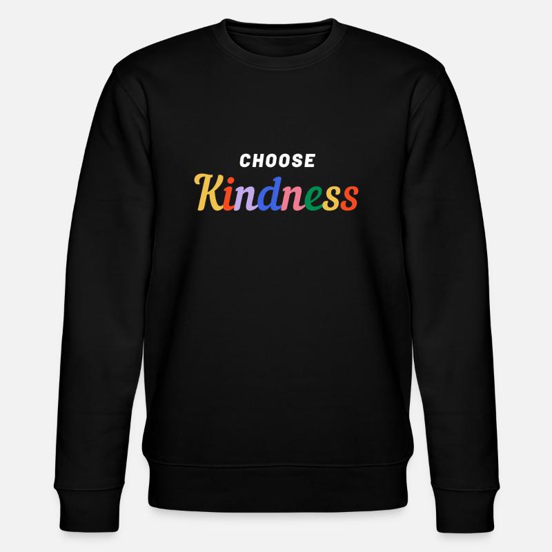 Choose Kindness-Pride - Stanley/Stella Unisex Bio-Sweatshirt CHANGER  - Schwarz