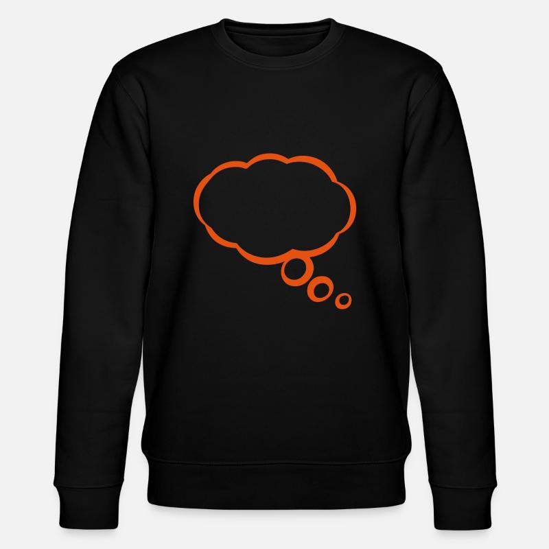 bubble thinks - Stanley/Stella CHANGER Unisex Organic Sweatshirt - black