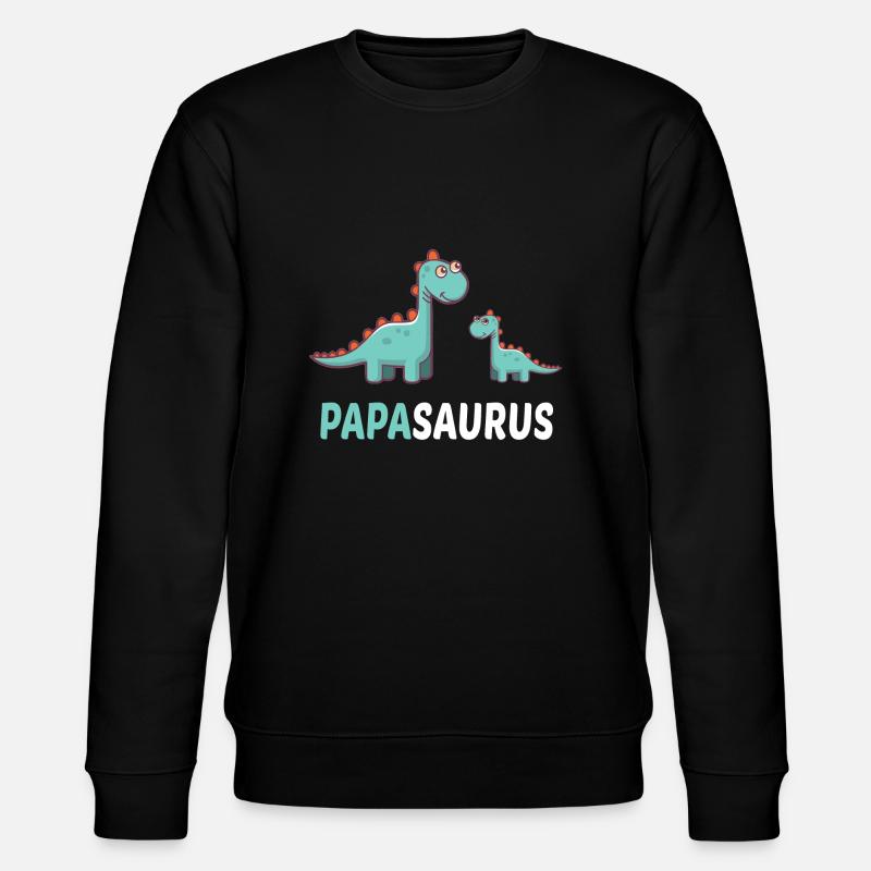Cadeau papasaurus - Sweat bio CHANGER Stanley/Stella Unisexe - noir