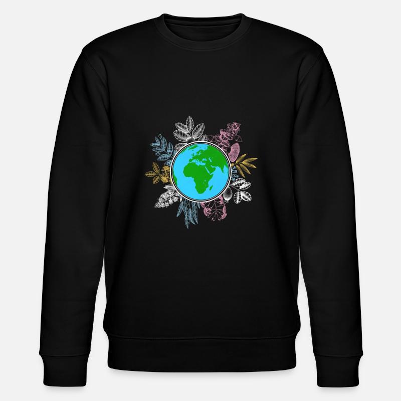 Earth Nature Save Planet - Stanley/Stella CHANGER Unisex Organic Sweatshirt - black
