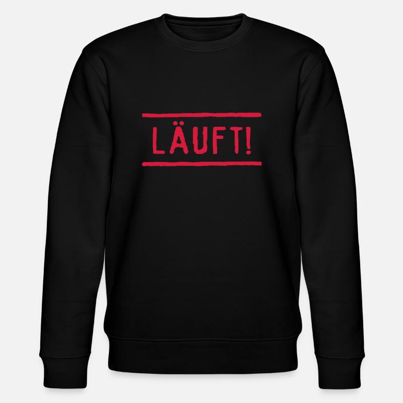 Läuft! - Stanley/Stella Unisex Bio-Sweatshirt CHANGER  - Schwarz