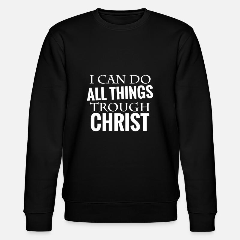 Bible verset Christ - Sweat bio CHANGER Stanley/Stella Unisexe - noir