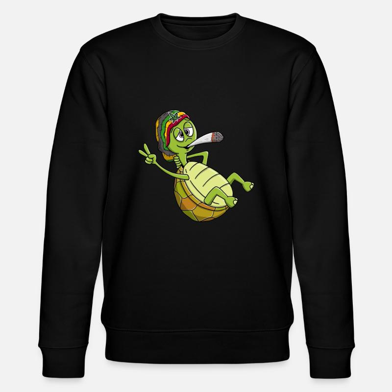 Chill toad, chilling turtle - Stanley/Stella CHANGER Unisex Organic Sweatshirt - black