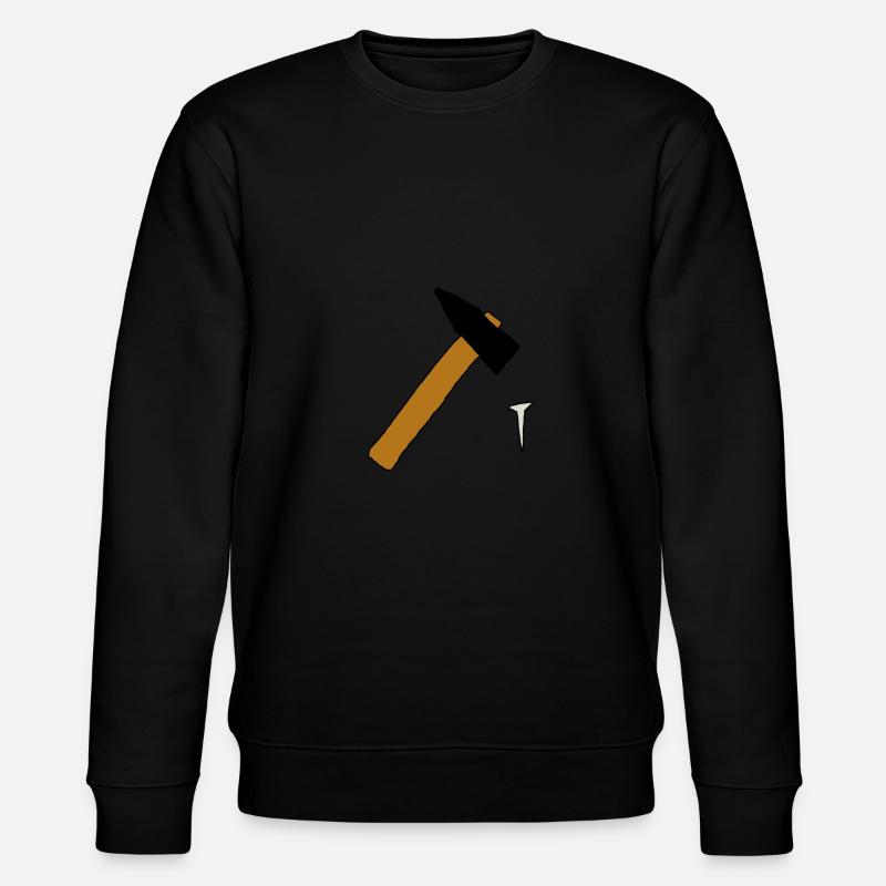 Hammer und Nagel - Stanley/Stella Unisex Bio-Sweatshirt CHANGER  - Schwarz