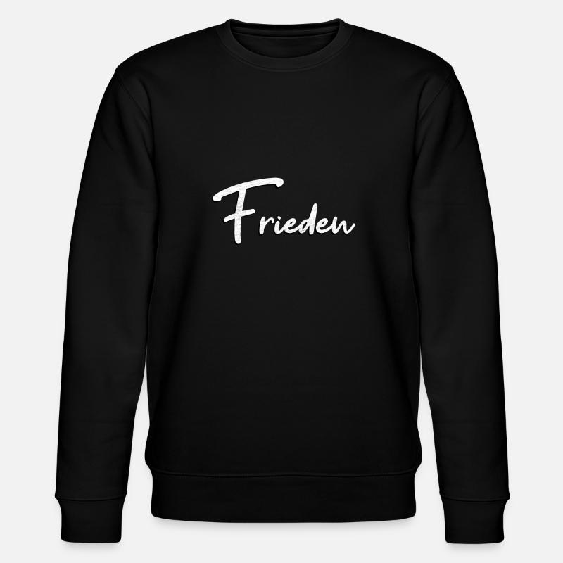 Frieden - Stanley/Stella Unisex Bio-Sweatshirt CHANGER  - Schwarz