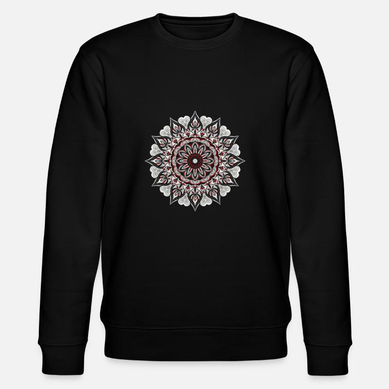 Mandala - Stanley/Stella Unisex Bio-Sweatshirt CHANGER  - Schwarz