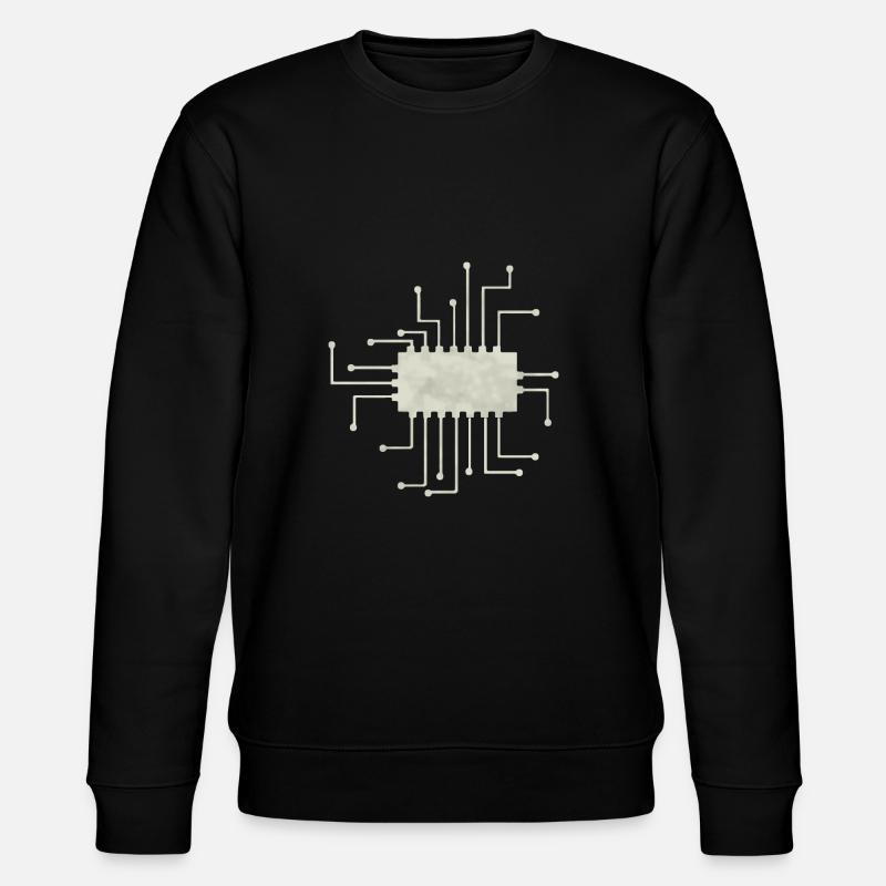 Computerchip - Stanley/Stella Unisex Bio-Sweatshirt CHANGER  - Schwarz