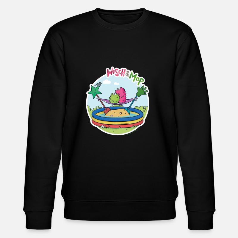 Planschbecken-Insel - Stanley/Stella Unisex Bio-Sweatshirt CHANGER  - Schwarz