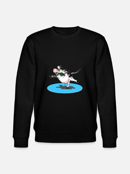 Cow on the ice - Stanley/Stella CHANGER Unisex Organic Sweatshirt - black