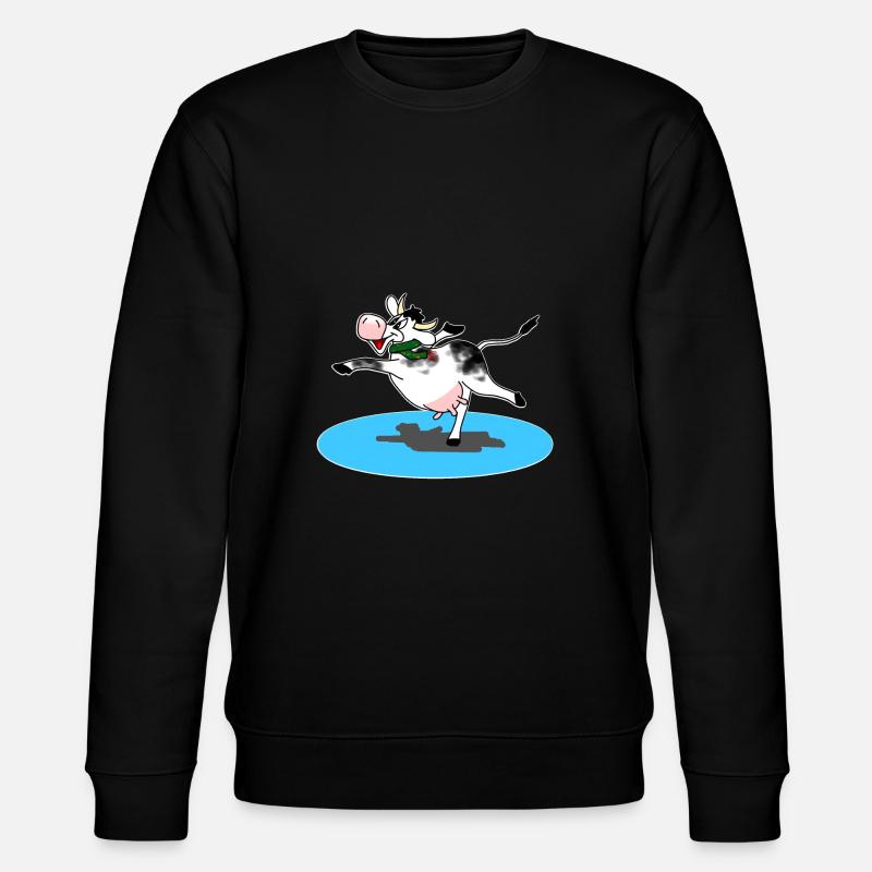 Vache sur la glace - Sweat bio CHANGER Stanley/Stella Unisexe - noir