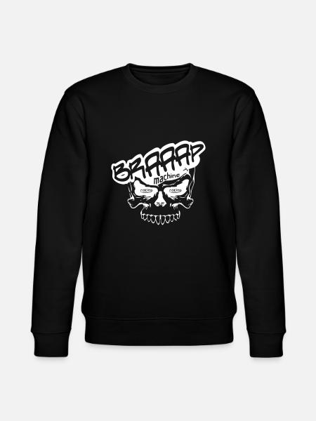 Braap white - Stanley/Stella CHANGER Unisex Organic Sweatshirt - black