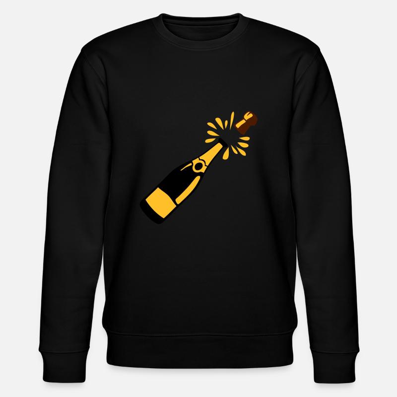 Flaschen-Alkohol-Verschluss springt - Stanley/Stella Unisex Bio-Sweatshirt CHANGER  - Schwarz
