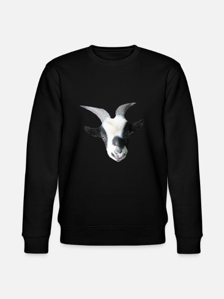 Robin the billy goat - Stanley/Stella CHANGER Unisex Organic Sweatshirt - black