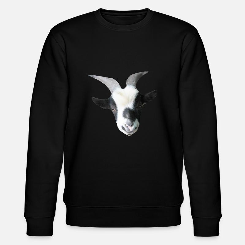 Robin der Ziegenbock - Stanley/Stella Unisex Bio-Sweatshirt CHANGER  - Schwarz