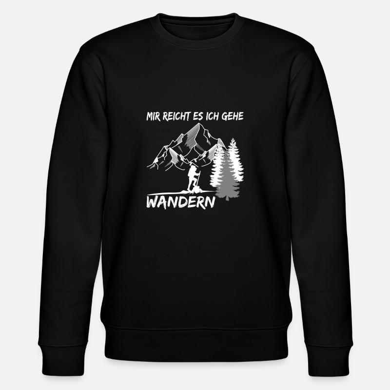 Wandern, Berg, Bergsteigen, Alpen, Geschenk - Stanley/Stella Unisex Bio-Sweatshirt CHANGER  - Schwarz