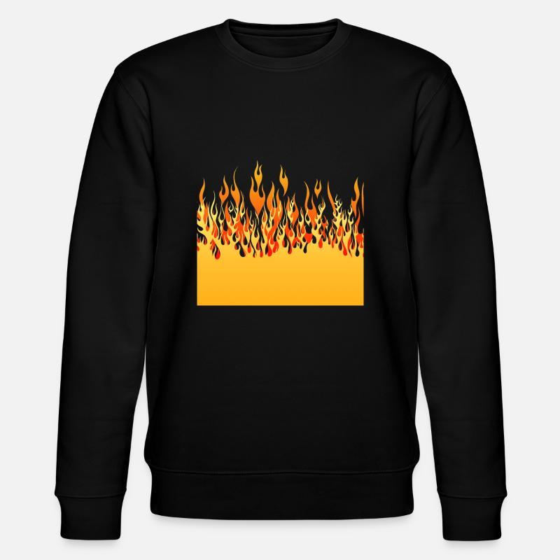 feu flamme flame mur - Sweat bio CHANGER Stanley/Stella Unisexe - noir
