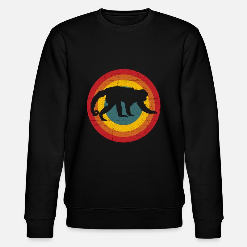 Monkey - Stanley/Stella CHANGER Unisex Organic Sweatshirt - black