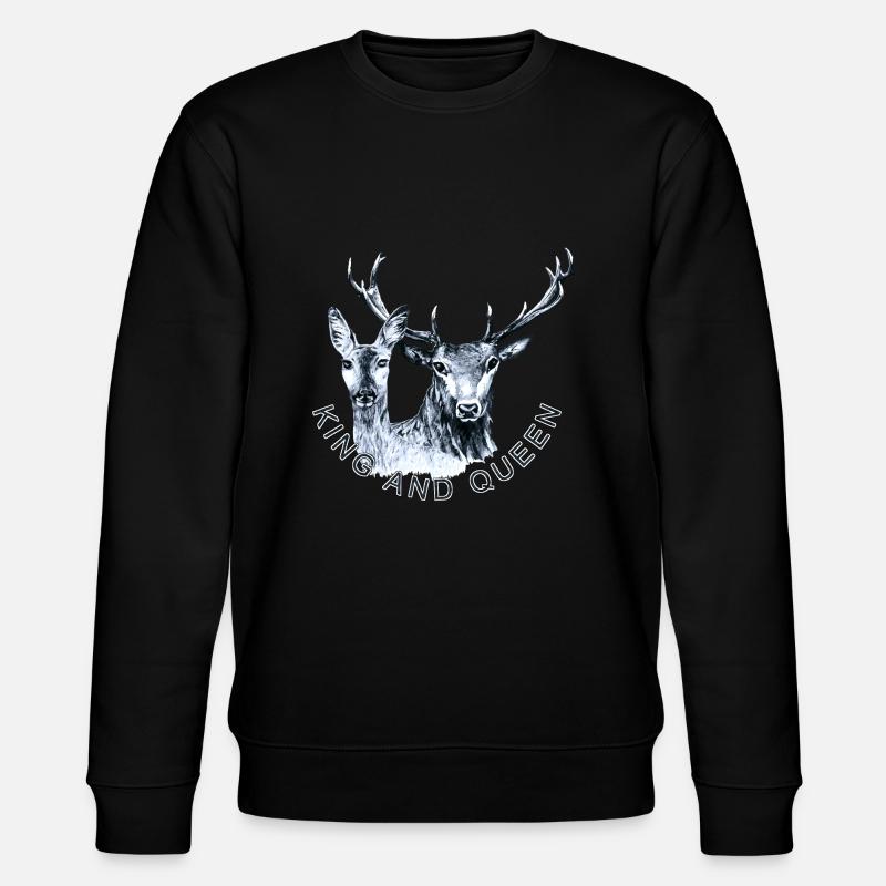 Cerfs et doses - Sweat bio CHANGER Stanley/Stella Unisexe - noir