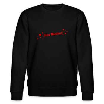 Feliz Navidad - Stanley/Stella Unisex Bio-Sweatshirt CHANGER  - Schwarz - Vorne - Nik (191cm) & Marisol (170cm)