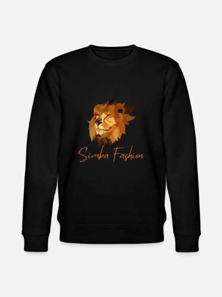 Simba Fashion Mosaiklion - Stanley/Stella økologisk unisex-sweatshirt CHANGER  - sort
