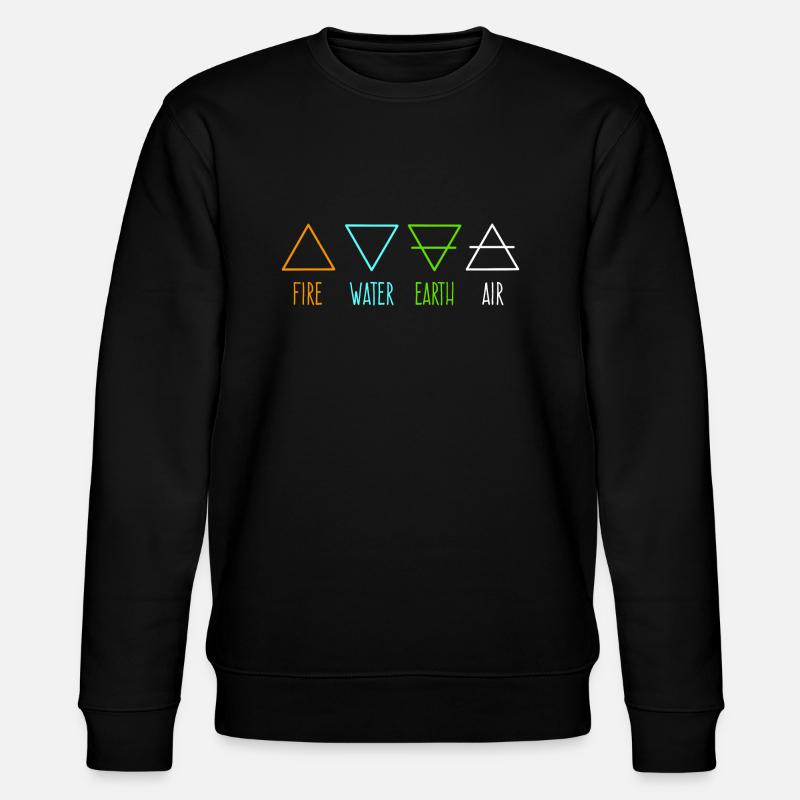 4 Elements - Stanley/Stella CHANGER Unisex Organic Sweatshirt - black