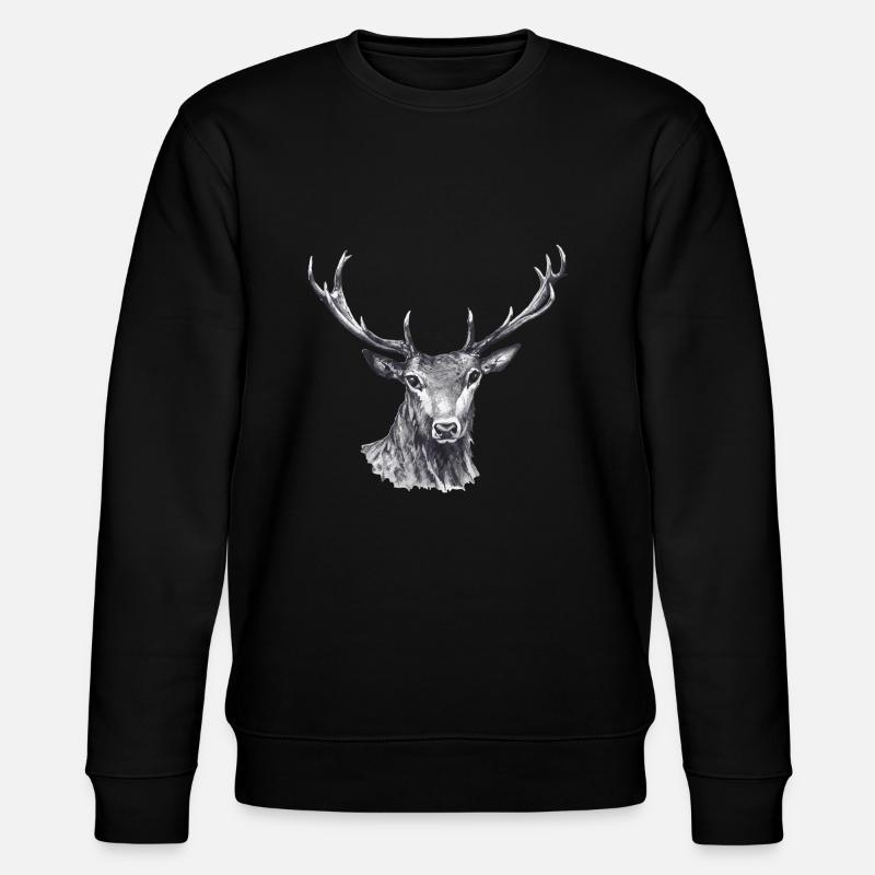 Deer - Stanley/Stella CHANGER Unisex Organic Sweatshirt - black