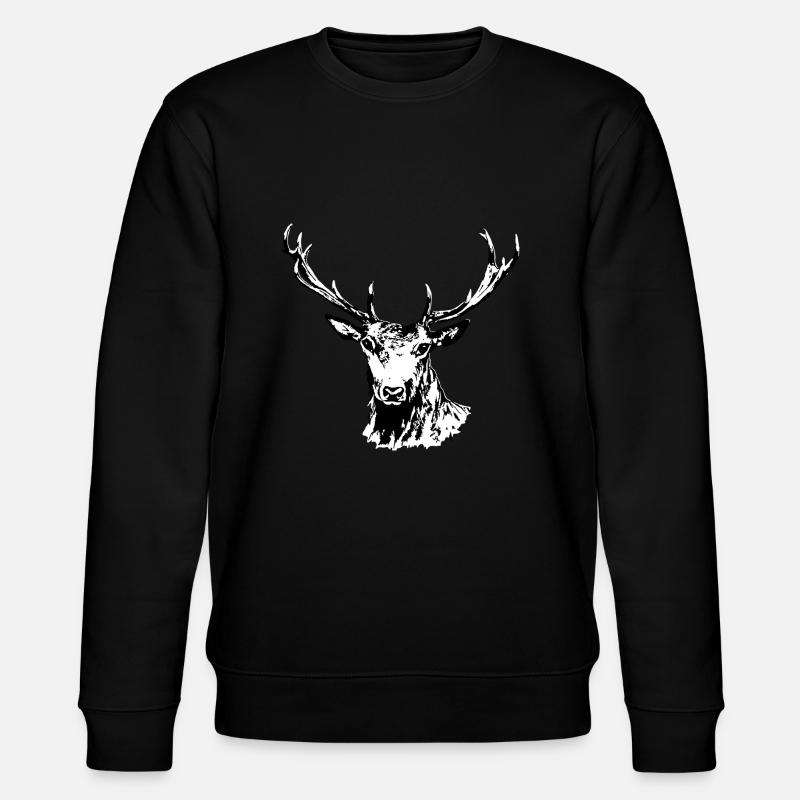 Hirsch - Stanley/Stella Unisex Bio-Sweatshirt CHANGER  - Schwarz