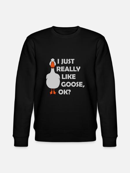 really like goose ok - Stanley/Stella Unisex Bio-Sweatshirt CHANGER  - Schwarz