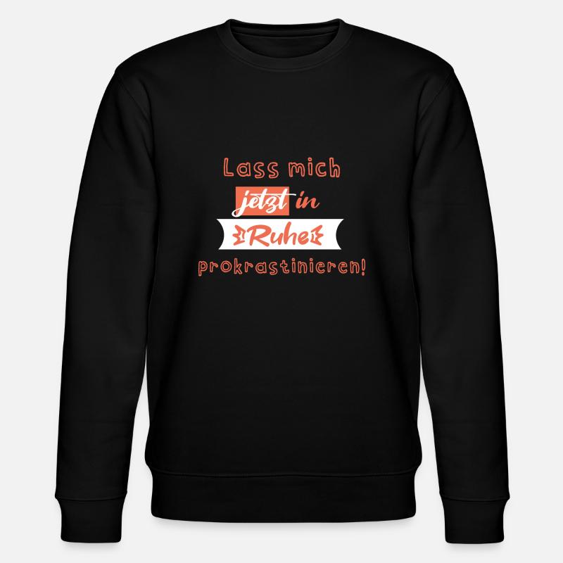 Lass mich! - Stanley/Stella Unisex Bio-Sweatshirt CHANGER  - Schwarz