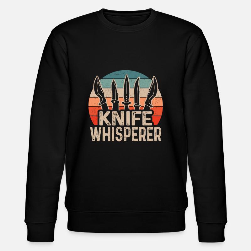 Metzgermesser Messer Messersammler - Stanley/Stella Unisex Bio-Sweatshirt CHANGER  - Schwarz