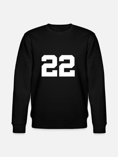 Number 22 - Stanley/Stella CHANGER Unisex Organic Sweatshirt - black