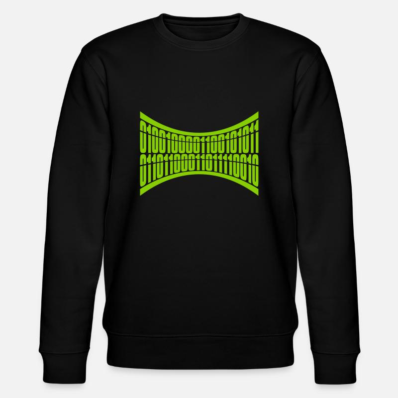 Binary Code Program Language - Stanley/Stella CHANGER Unisex Organic Sweatshirt - black