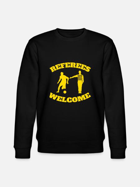 Referees Welcome - Stanley/Stella CHANGER Unisex Organic Sweatshirt - black