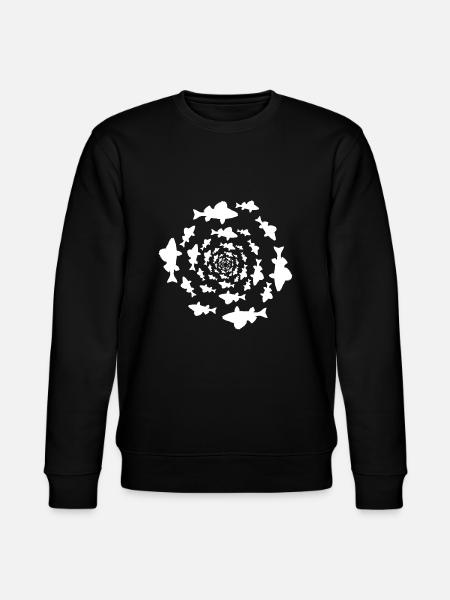 Perch School - Fishing, Angler Gift - Stanley/Stella CHANGER Unisex Organic Sweatshirt - black