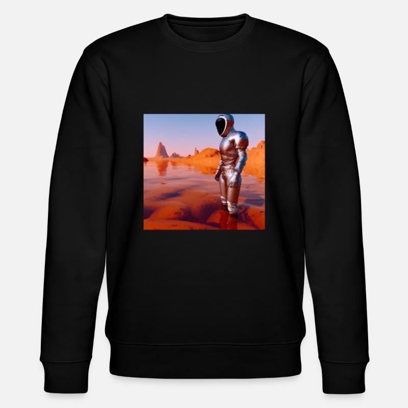 Diver on Mars - Stanley/Stella CHANGER Unisex Organic Sweatshirt - black