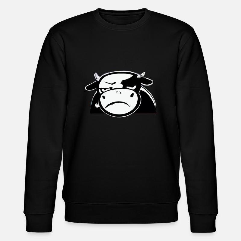 Douba la vache grognonne - Sweat bio CHANGER Stanley/Stella Unisexe - noir