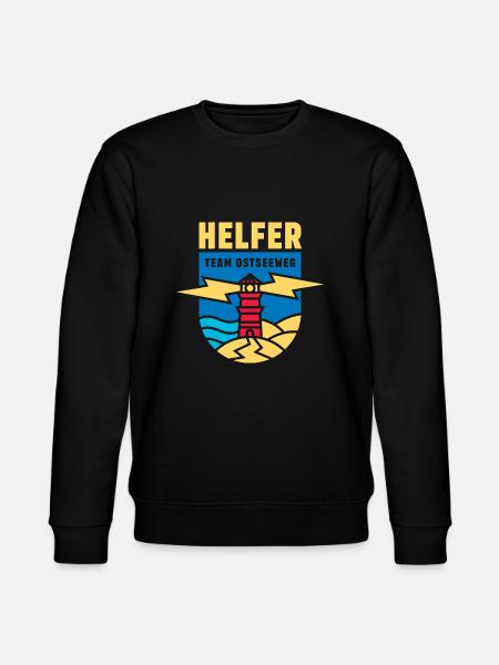 Ostseeweg Helfer T-Shirt 2023 - Stanley/Stella Unisex Bio-Sweatshirt CHANGER - Schwarz
